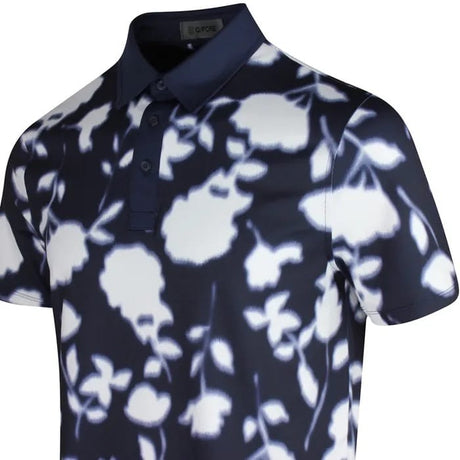 G/FORE Blur Floral Tech Twilight Polo - One Golf