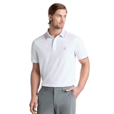 G/FORE Camo Collar Performance Pique Snow Polo Shirt - One Golf