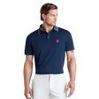 G/FORE Camo Collar Performance Pique Twilight Polo Shirt - One Golf
