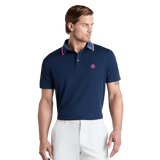 G/FORE Camo Collar Performance Pique Twilight Polo Shirt - One Golf