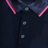 G/FORE Camo Collar Performance Pique Twilight Polo Shirt - One Golf