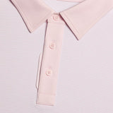 G/FORE Feeder Stripe Tech Blush Polo - One Golf