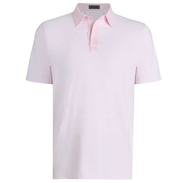 G/FORE Feeder Stripe Tech Blush Polo - One Golf