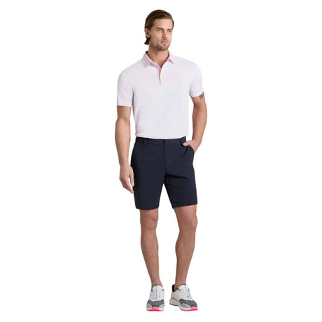 G/FORE Feeder Stripe Tech Blush Polo - One Golf