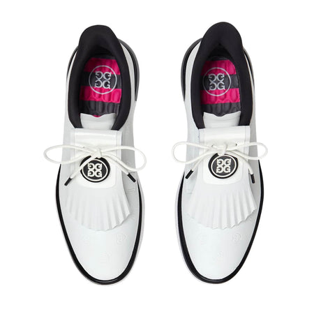 G/FORE Gallivan2r Heart G's Kiltie Snow/Onyx Ladies Golf Shoe - One Golf