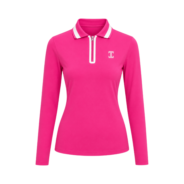 ITU Golf Khensi Cerise Pink Shirt - One Golf