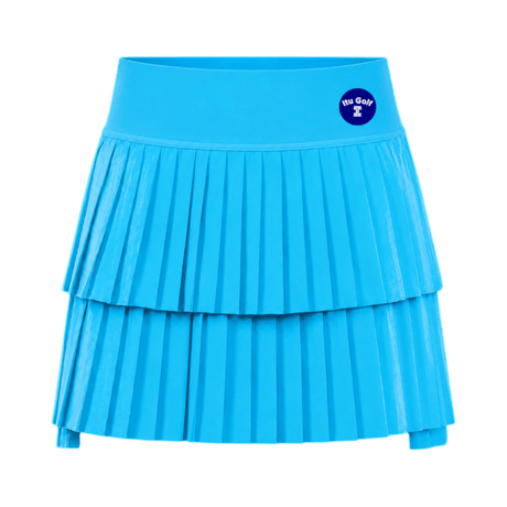 ITU Golf Layered Pleated Blue Skort - One Golf