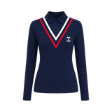 ITU Golf Zanele V Navy Blue Shirt - One Golf