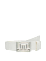 J.Lindeberg Slater 40 White Leather Belt