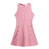 J.Lindeberg Cora Print/Tour Geo Pink Dress