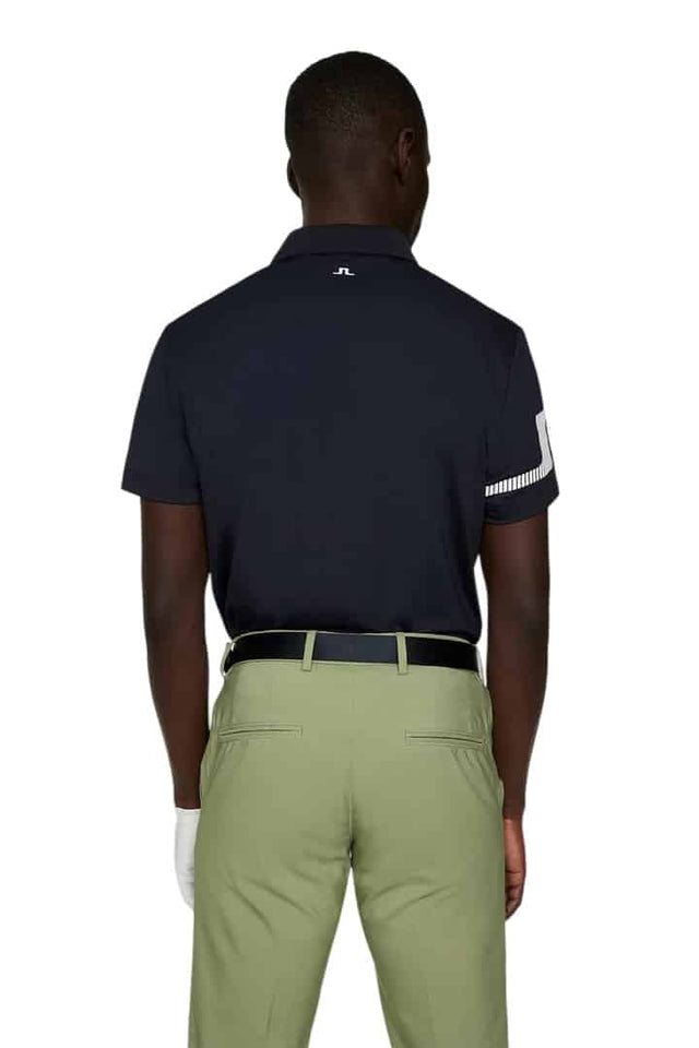 J.Lindeberg Heath Strike Navy Golf Polo