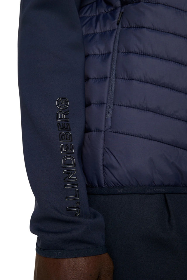 J.Lindeberg Holden Quilt Navy Hybrid Jacket