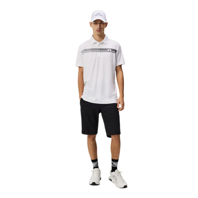 J.Lindeberg Klas White Golf Polo