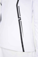 J.Lindeberg Lina Quarter Zip White Mid Layer