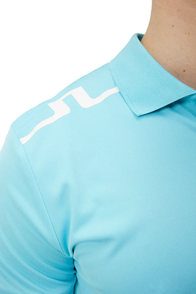 J.Lindeberg Lionel Reg Fit Blue Curacao Sky Golf Polo