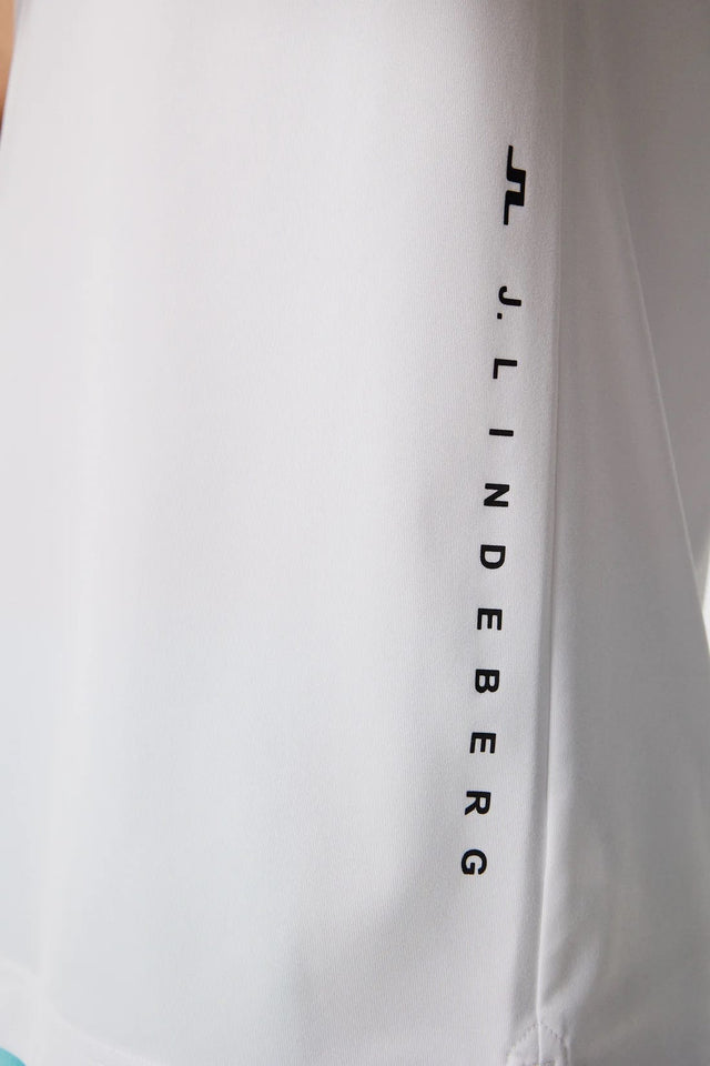 J.Lindeberg Lionel Reg Print White Polo