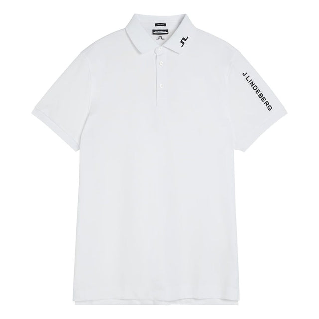 J.Lindeberg Tour Tech Reg Fit Golf Polo White
