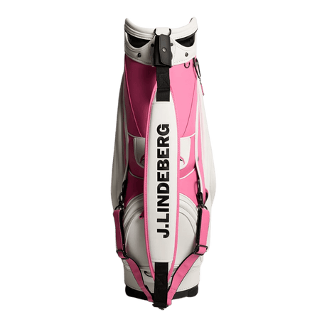 J.Lindeberg 30 Year Anniversary White/Pink Staff Bag - One Golf