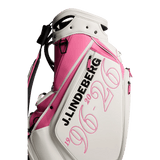 J.Lindeberg 30 Year Anniversary White/Pink Staff Bag - One Golf
