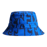 J.Lindeberg Denver Printed Glitch Bridge Blue Bucket Hat - One Golf