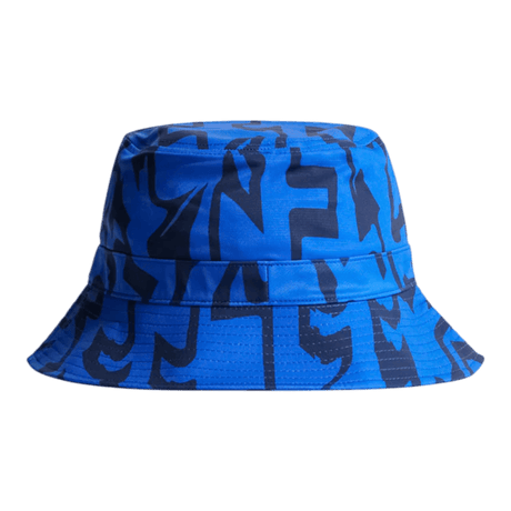 J.Lindeberg Denver Printed Glitch Bridge Blue Bucket Hat - One Golf