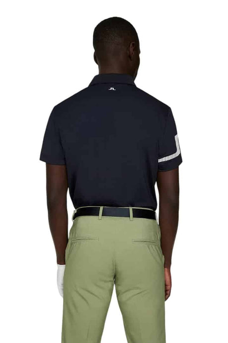 J.Lindeberg Heath Strike Navy Golf Polo - One Golf