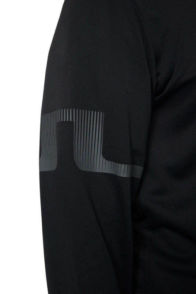 J.Lindeberg Heath Zip Black Mid Layer - One Golf