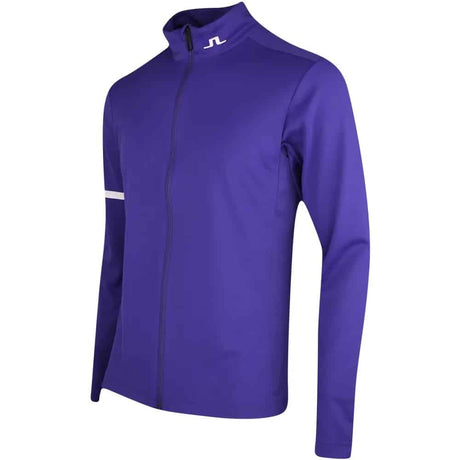 J.Lindeberg Heath Zip Deep Wisteria Mid Layer - One Golf