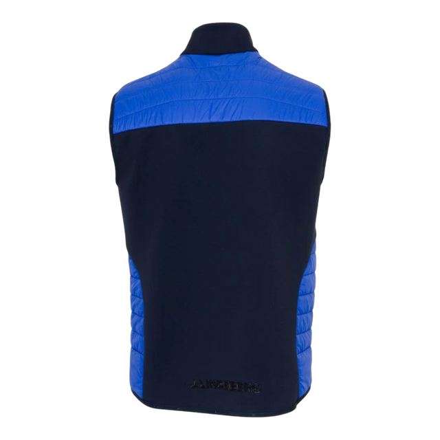 J.Lindeberg Holden Quilt Club Blue Hybrid Vest