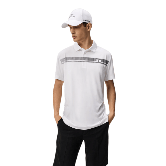 J.Lindeberg Klas White Golf Polo - One Golf