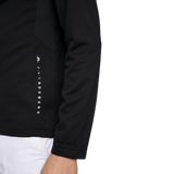 J.Lindeberg Leon Quarter Zip Black Mid Layer - One Golf