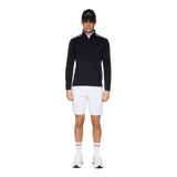 J.Lindeberg Leon Quarter Zip Black Mid Layer - One Golf
