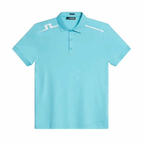 J.Lindeberg Lionel Reg Fit Blue Curacao Sky Golf Polo - One Golf