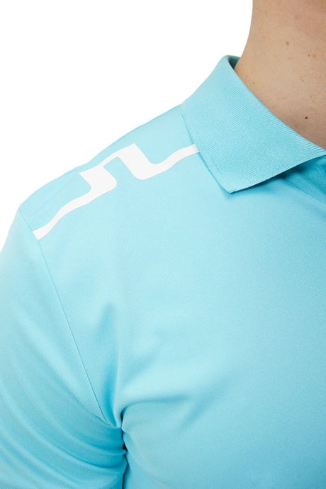 J.Lindeberg Lionel Reg Fit Blue Curacao Sky Golf Polo - One Golf