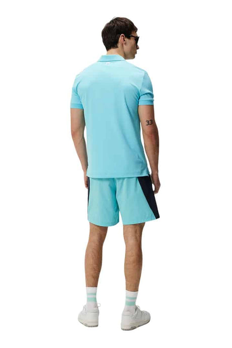 J.Lindeberg Lionel Reg Fit Blue Curacao Sky Golf Polo - One Golf
