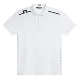 J.Lindeberg Lionel Reg Print White Polo - One Golf