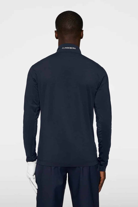 J.Lindeberg Luke Half Zip Mid Layer Navy - One Golf