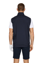 J.Lindeberg Navy Ash Light Packable Vest - One Golf
