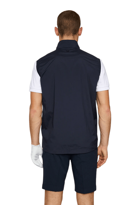 J.Lindeberg Navy Ash Light Packable Vest - One Golf