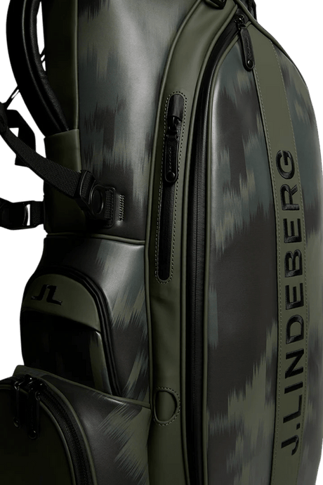 J.Lindeberg Print Warp Forest Play Stand Bag - One Golf