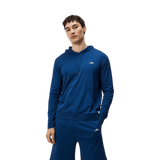 J.Lindeberg Roland Estate Blue Hood Outwear - One Golf