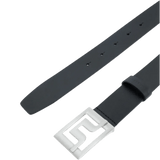 J.Lindeberg Slater 40 Pro Black Leather Belt - One Golf