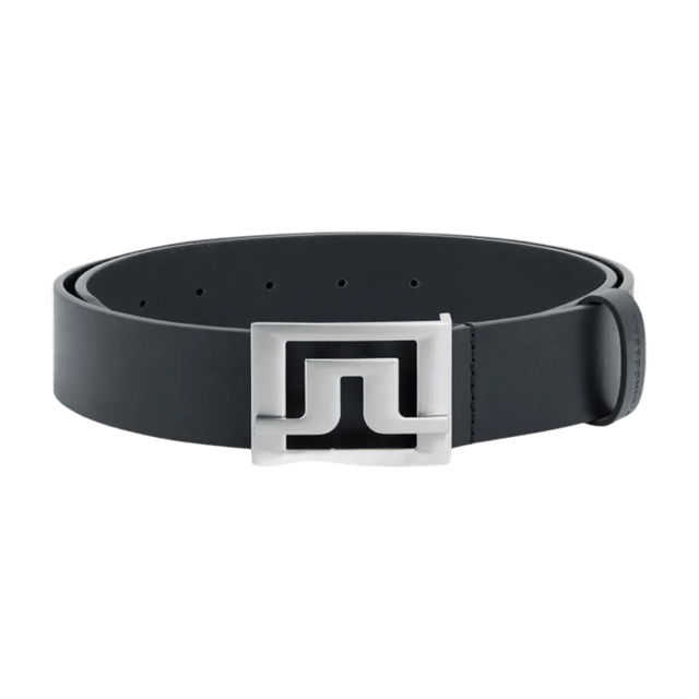 J.Lindeberg Slater 40 Pro Black Leather Belt - One Golf