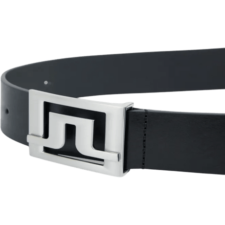 J.Lindeberg Slater 40 Pro Black Leather Belt - One Golf