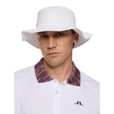 J.Lindeberg Tour Bucket White Hat - One Golf