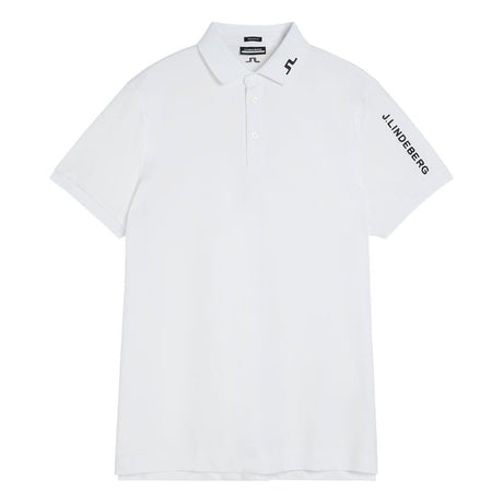 J.Lindeberg Tour Tech Reg Fit Golf Polo White - One Golf