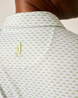 Johnnie-O Mint Julep White Polo - One Golf