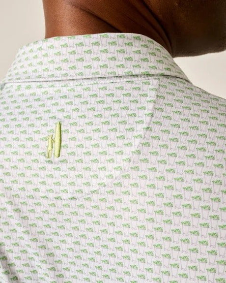 Johnnie-O Mint Julep White Polo - One Golf