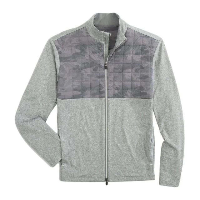 Johnnie-O Godwin Charcoal Quilted Zip Jacket