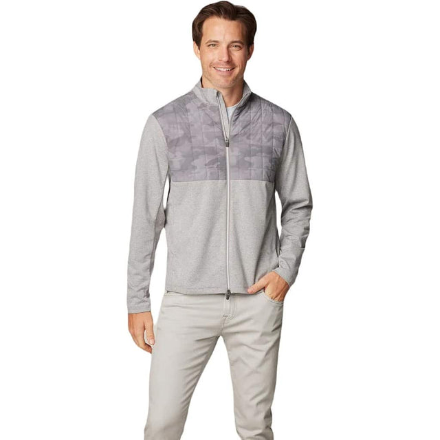 Johnnie-O Godwin Charcoal Quilted Zip Jacket